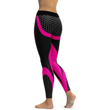 Load image into Gallery viewer, Mesh Pattern Print  Workout Leggins