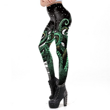 Load image into Gallery viewer, Green Octopus Workout Fitness Legging