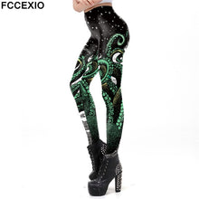 Load image into Gallery viewer, Green Octopus Workout Fitness Legging